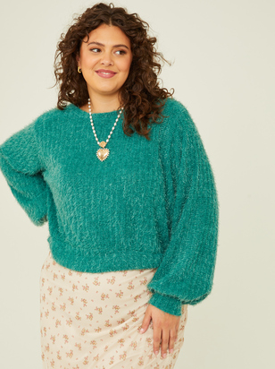 Hadley Eyelash Sweater - ARULA