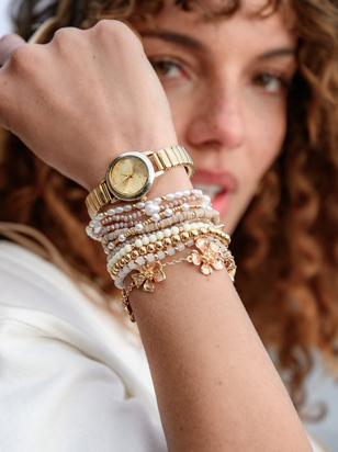 Round Face Stretch Watch - ARULA - 