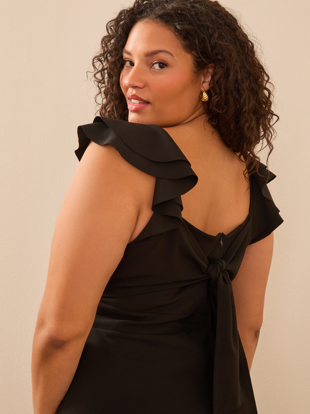 Veronica Ruffle Mini Dress Detail 5 - ARULA