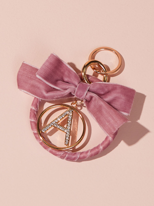 Velvet Monogram Keychain - A - ARULA