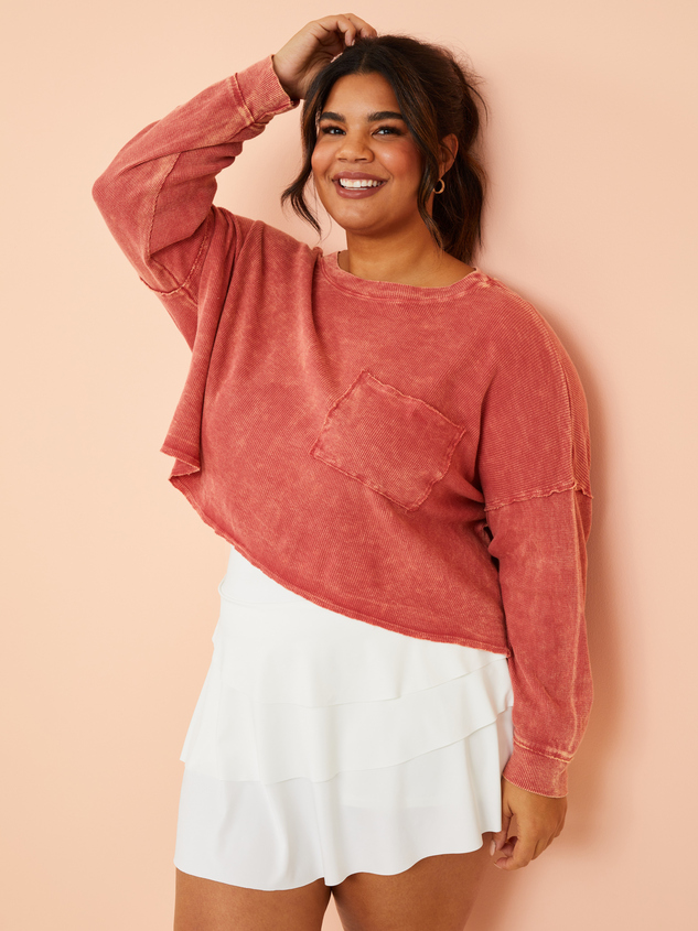 Soothe Waffle Knit Top - ARULA