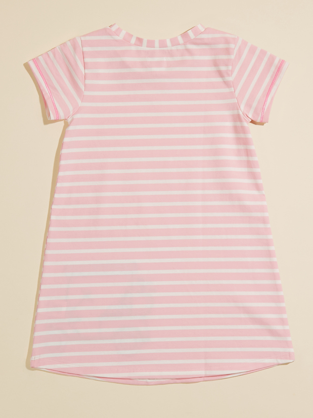 Golf Striped T-Shirt Dress by Mudpie Detail 2 - ARULA