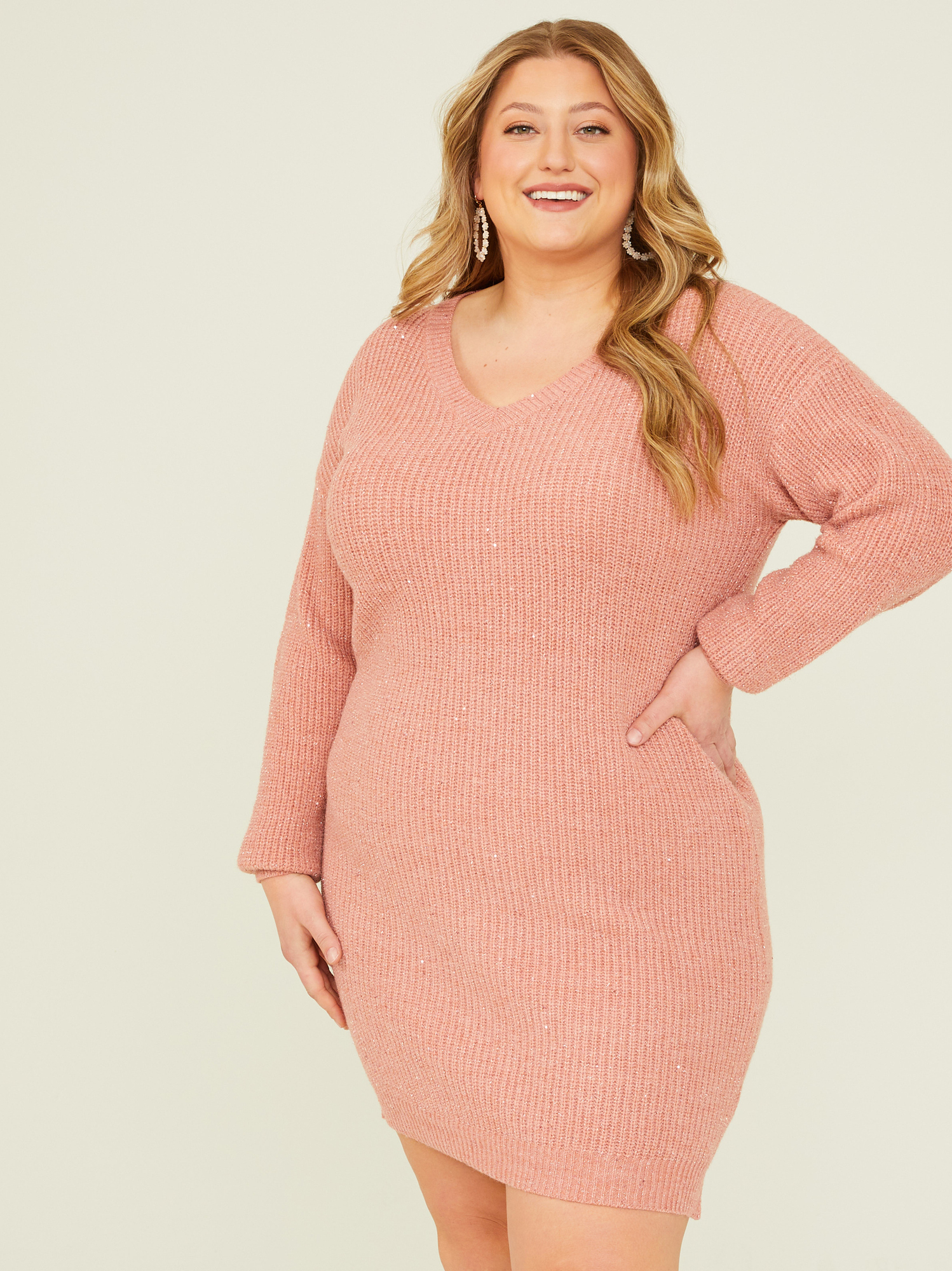 Shimmer sweater dress new arrivals