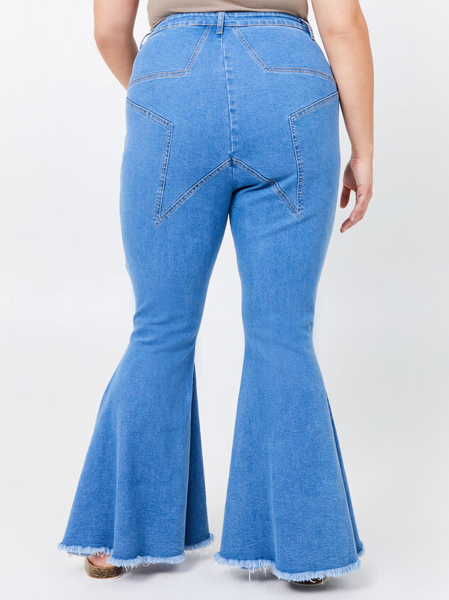 Incrediflex Star Extreme Flare Jeans Detail 4 - ARULA