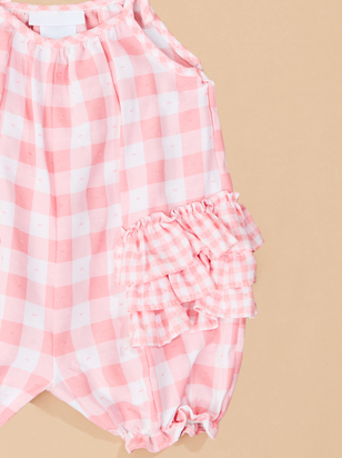 Kallie Checkered and Ruffle Bubble - ARULA