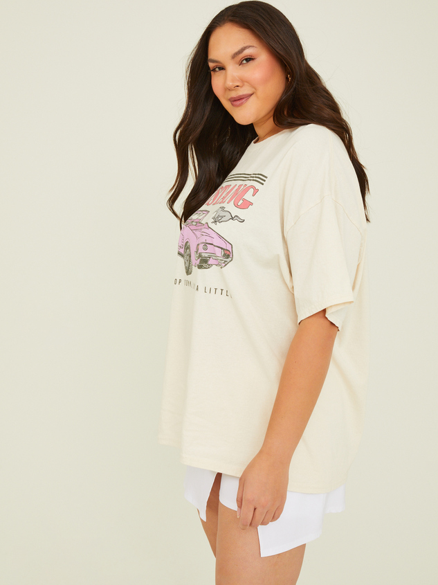 Ford Mustang Oversized Tee Detail 3 - ARULA