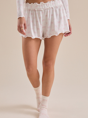 Pippa Bow Lounge Short - ARULA