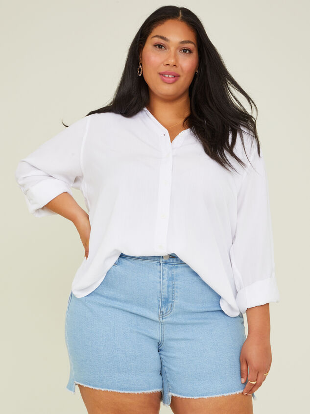 Lila Buttondown Top Detail 1 - ARULA