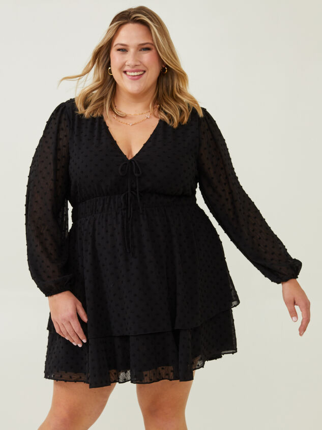 Adelyn Clipdot Dress Detail 2 - ARULA