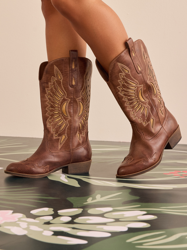 Women s western booties momma wide width