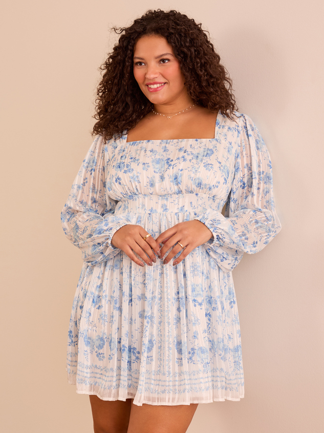 Alyssa Floral Mini Dress Detail 2 - ARULA