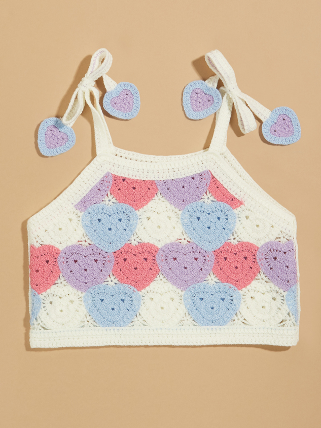 Arabella Baby Heart Crochet Tank - ARULA