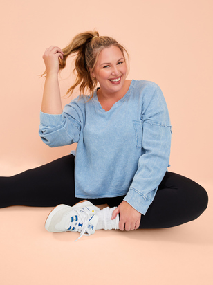 Soothe Waffle Knit Top - ARULA