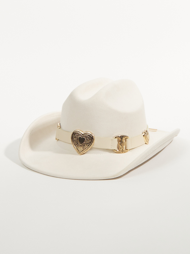 Heart Buckle Cowboy Hat Detail 2 - ARULA