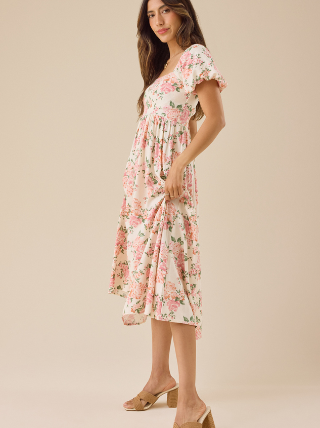 Cameron Floral Maxi Dress Detail 4 - ARULA