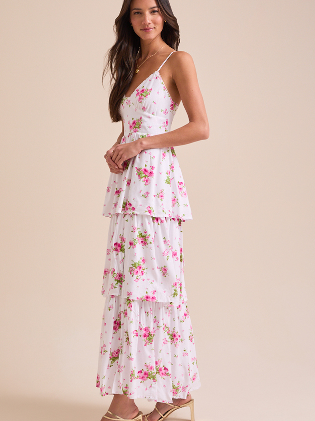 Goldice Floral Maxi Dress Detail 3 - ARULA