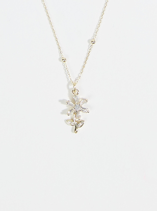 Crystal Daisy Necklace - ARULA