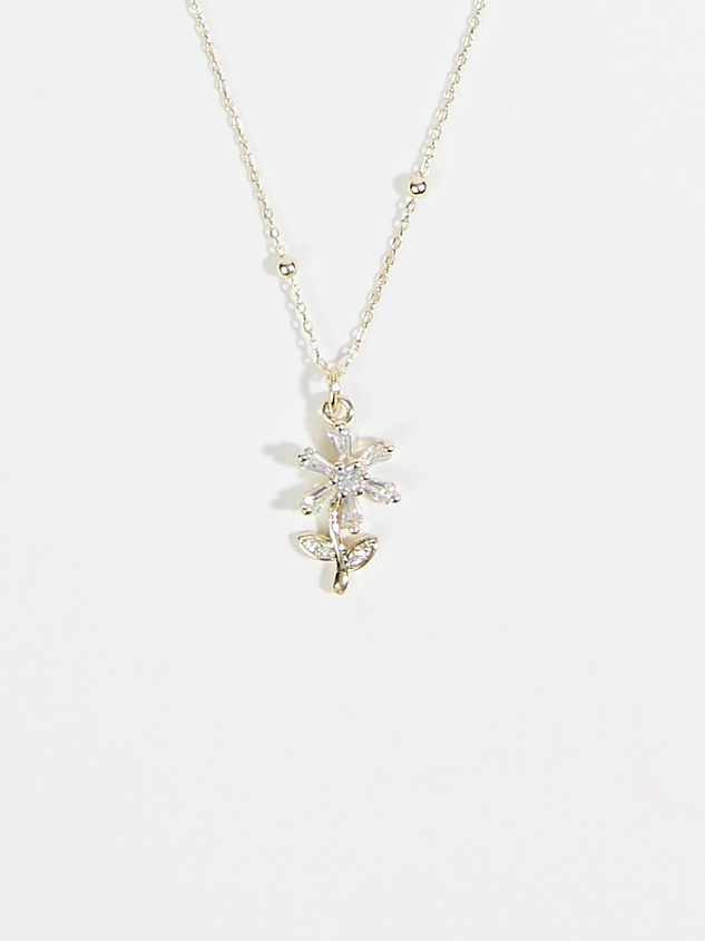 Crystal Daisy Necklace - ARULA