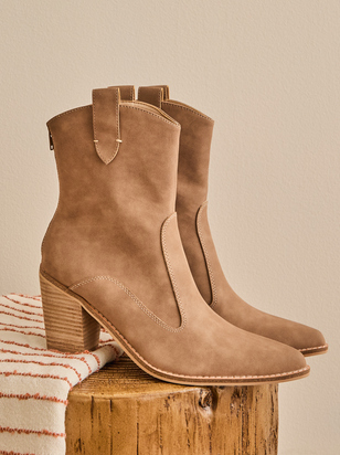 Tara Ankle Western Booties - ARULA - 