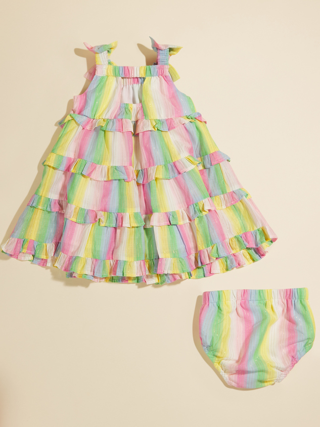 Paris Baby Tiered Dress and Bloomer Set Detail 2 - ARULA
