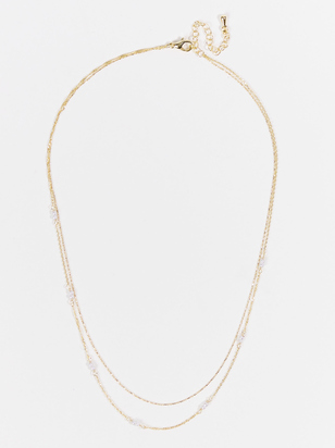 Dainty Layered Pearl Necklace - ARULA