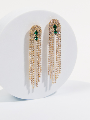 Axelle Crystal Fringe Earrings - ARULA