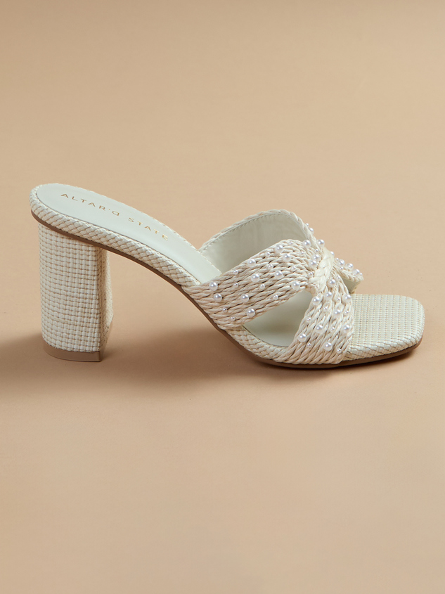Tiara Pearl Heels Detail 3 - ARULA