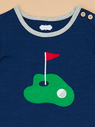 Golf Flag Patch Shirt and Short Set by Mud Pie - ARULA