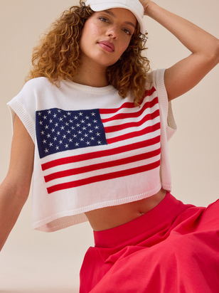 Americana Sweater Vest - ARULA - 