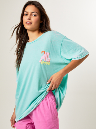 It's All Good Burnout Graphic Tee - ARULA