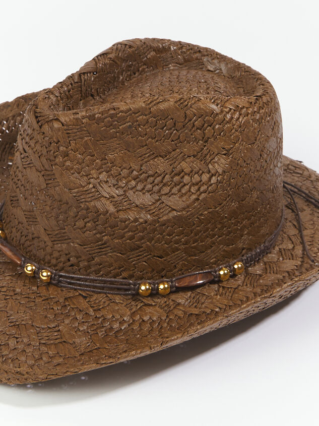 Jalen Straw Cowboy Hat Detail 2 - ARULA