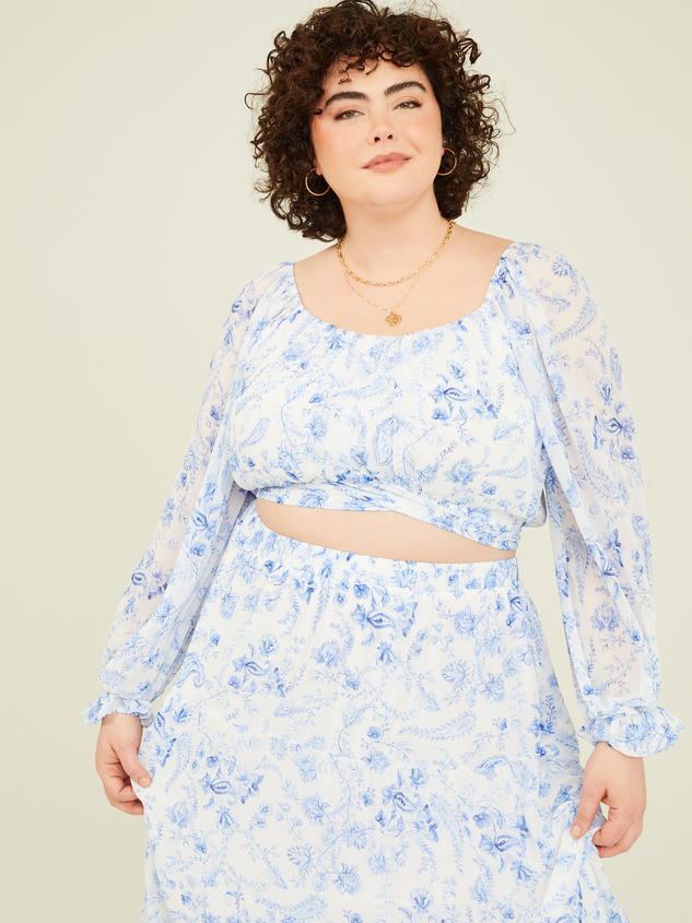 Bliss Floral Top Detail 3 - ARULA