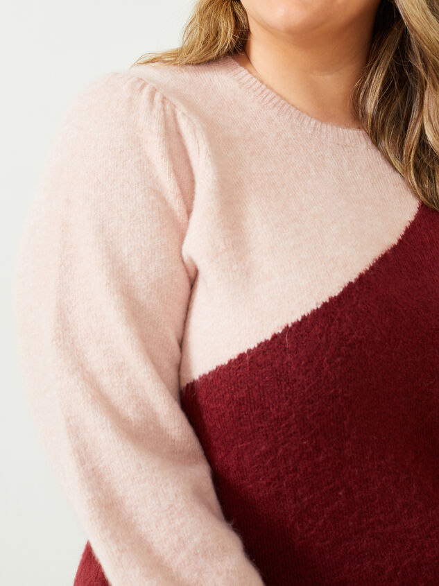 Jemma Colorblock Sweater Detail 4 - ARULA