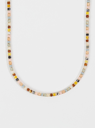 Colorful Beaded Choker Necklace - ARULA