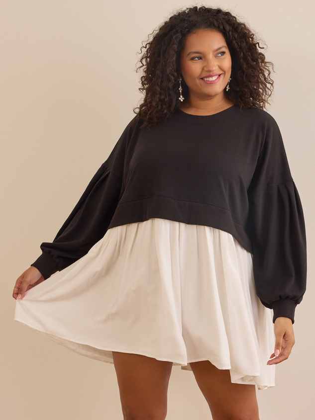 Nina Sweatshirt Dress Detail 3 - ARULA