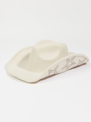 Rhinestone Star Cowgirl Hat - ARULA