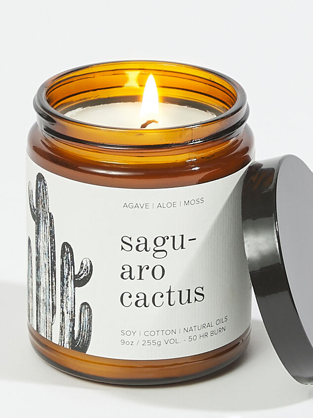 Saguaro Cactus Candle Detail 2 - ARULA