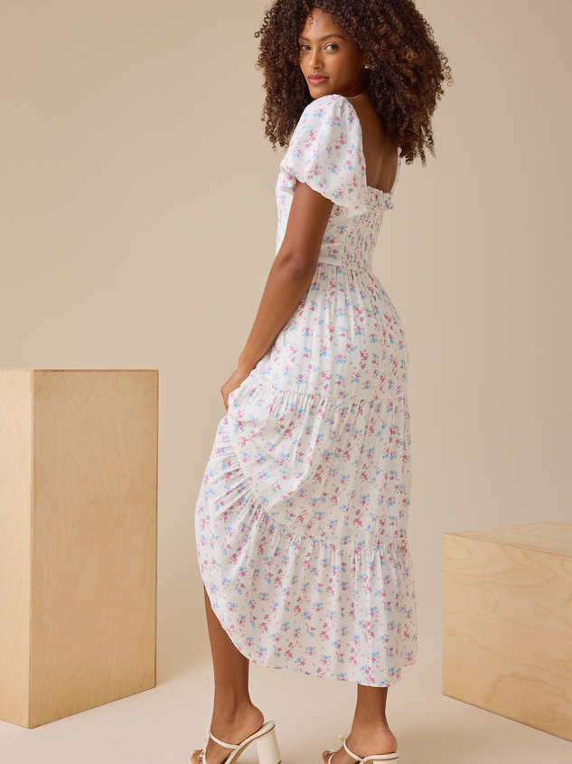 Jessy Puff Sleeve Maxi Dress Detail 4 - ARULA