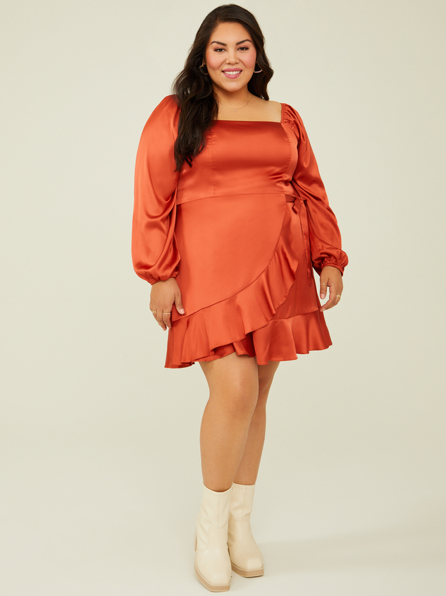 Ingrid Satin Dress Detail 2 - ARULA