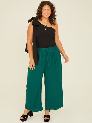 One Shoulder Bow Bodysuit - ARULA