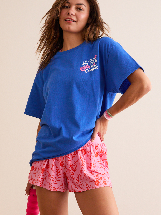All The Good Things Oversized Tee Detail 5 - ARULA