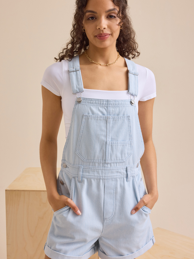 Bobbie Striped Shortall Detail 3 - ARULA
