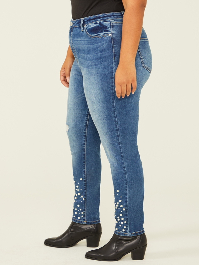 Peyton Pearl Skinny Jeans Detail 5 - ARULA