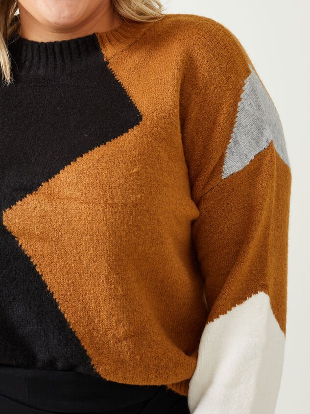Alice Chevron Sweater Detail 4 - ARULA