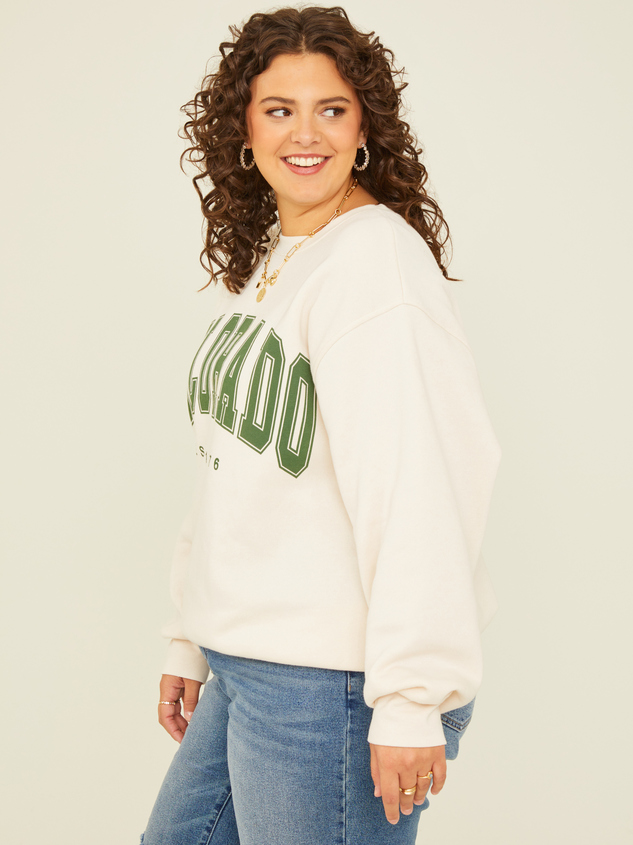 Colorado Fleece Sweatshirt Detail 4 - ARULA