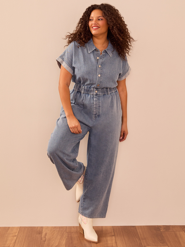 Erica Denim Jumpsuit - ARULA