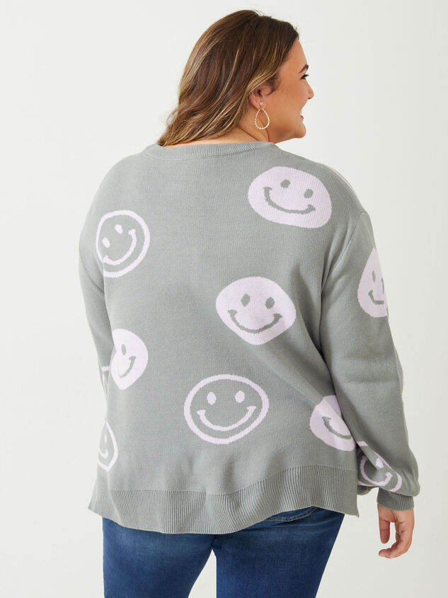 Smiley Sweater Detail 3 - ARULA