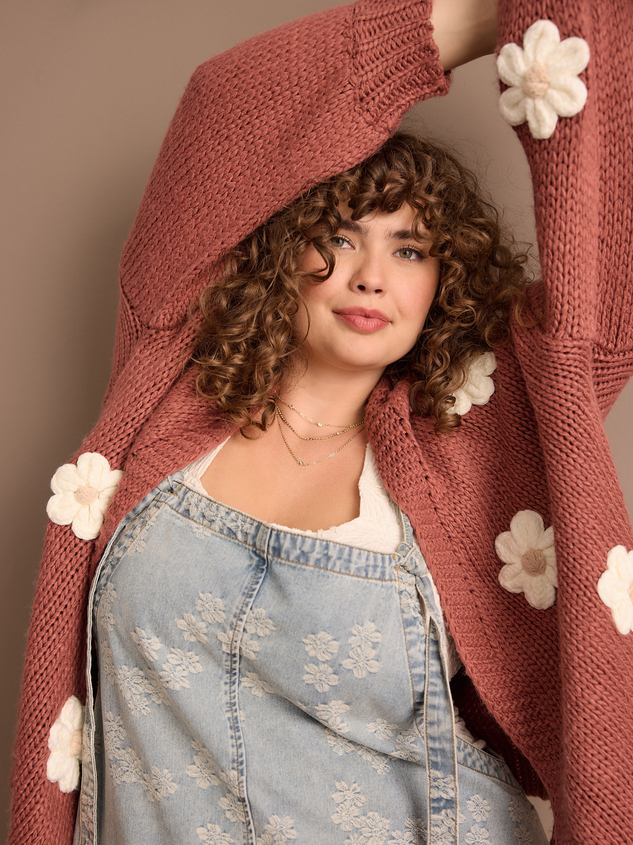 Daisy Cardigan Detail 4 - ARULA