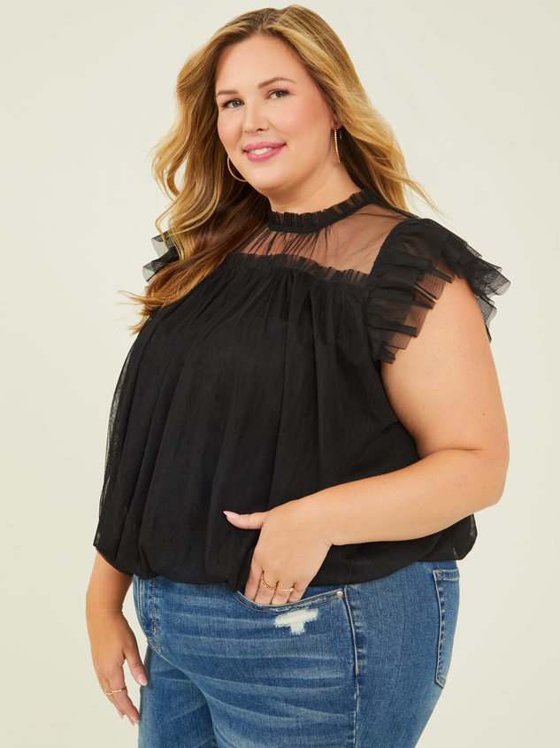 Lydia Tulle Top Detail 3 - ARULA