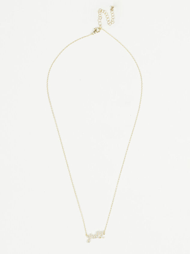 18k Gold Y'all Necklace Detail 2 - ARULA